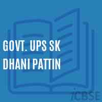 Govt. Ups Sk Dhani Pattin Middle School Logo