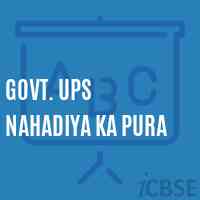 Govt. Ups Nahadiya Ka Pura Middle School Logo