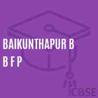 Baikunthapur B B F P Primary School Logo