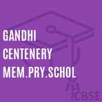 Gandhi Centenery Mem.Pry.Schol Primary School Logo
