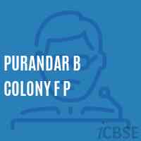 Purandar B Colony F P Primary School Logo