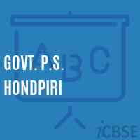 Govt. P.S. Hondpiri Primary School Logo