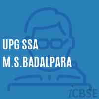 Upg Ssa M.S.Badalpara Middle School Logo