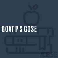 Govt P S Gose Primary School Logo