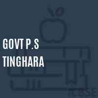 Govt P.S Tinghara Primary School Logo