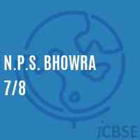 N.P.S. Bhowra 7/8 Primary School Logo