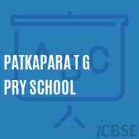 Patkapara T G Pry School Logo