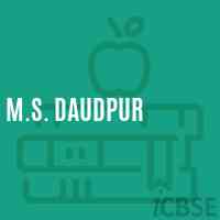 M.S. Daudpur Middle School Logo