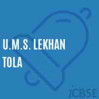 U.M.S. Lekhan Tola Middle School Logo