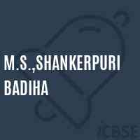 M.S.,Shankerpuri Badiha Middle School Logo