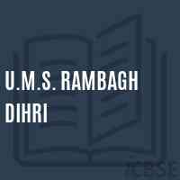 U.M.S. Rambagh Dihri Middle School Logo