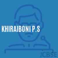Khiraiboni P.S Primary School Logo