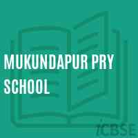 Mukundapur Pry School Logo