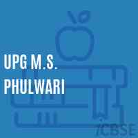 Upg M.S. Phulwari Middle School Logo