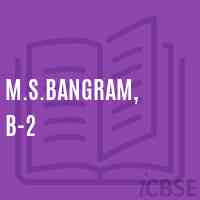 M.S.Bangram, B-2 Middle School Logo