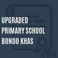 Upgraded Primary School Bondo Khas Logo