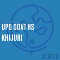 Upg Govt Hs Khijuri Secondary School Logo