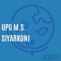 Upg M.S. Siyarkoni Middle School Logo