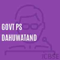 Govt Ps Dahuwatand Primary School Logo