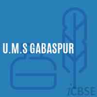 U.M.S Gabaspur Middle School Logo