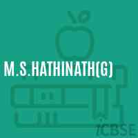 M.S.Hathinath(G) Middle School Logo