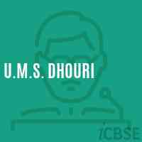 U.M.S. Dhouri Middle School Logo