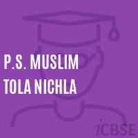P.S. Muslim Tola Nichla Primary School Logo