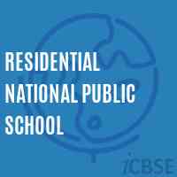 Residential National Public School Logo