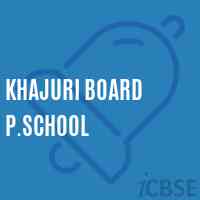 Khajuri Board P.School Logo