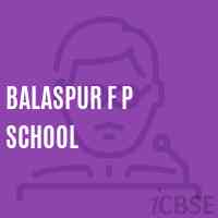 Balaspur F P School Logo