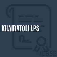 Khairatoli Lps Primary School Logo