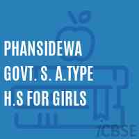Phansidewa Govt. S. A.Type H.S For Girls High School Logo