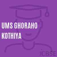 Ums Ghoraho Kothiya Middle School Logo