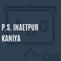 P.S. Inaetpur Kaniya Primary School Logo