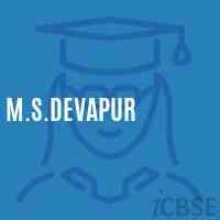 M.S.Devapur Middle School Logo