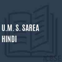 U.M. S. Sarea Hindi Middle School Logo