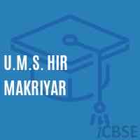 U.M.S. Hir Makriyar Middle School Logo