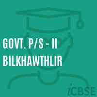 Govt. P/s - Ii Bilkhawthlir Primary School Logo