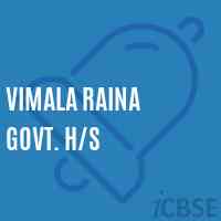 Vimala Raina Govt. H/s Secondary School Logo