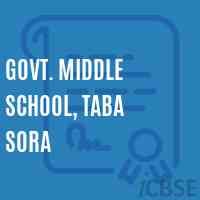 Govt. Middle School, Taba Sora Logo