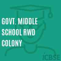 Govt. Middle School Rwd Colony Logo