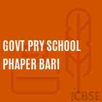 Govt.Pry School Phaper Bari Logo