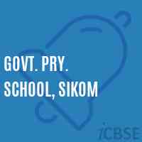 Govt. Pry. School, Sikom Logo