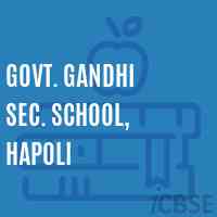 Govt. Gandhi Sec. School, Hapoli Logo
