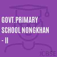 Govt.Primary School Nongkhan - Ii Logo