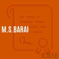 M.S.Barai Middle School Logo