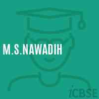 M.S.Nawadih Middle School Logo