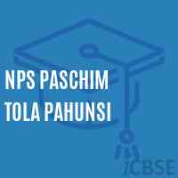 Nps Paschim Tola Pahunsi Primary School Logo