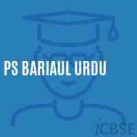 Ps Bariaul Urdu Primary School Logo