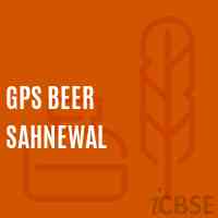 Gps Beer Sahnewal Primary School Logo